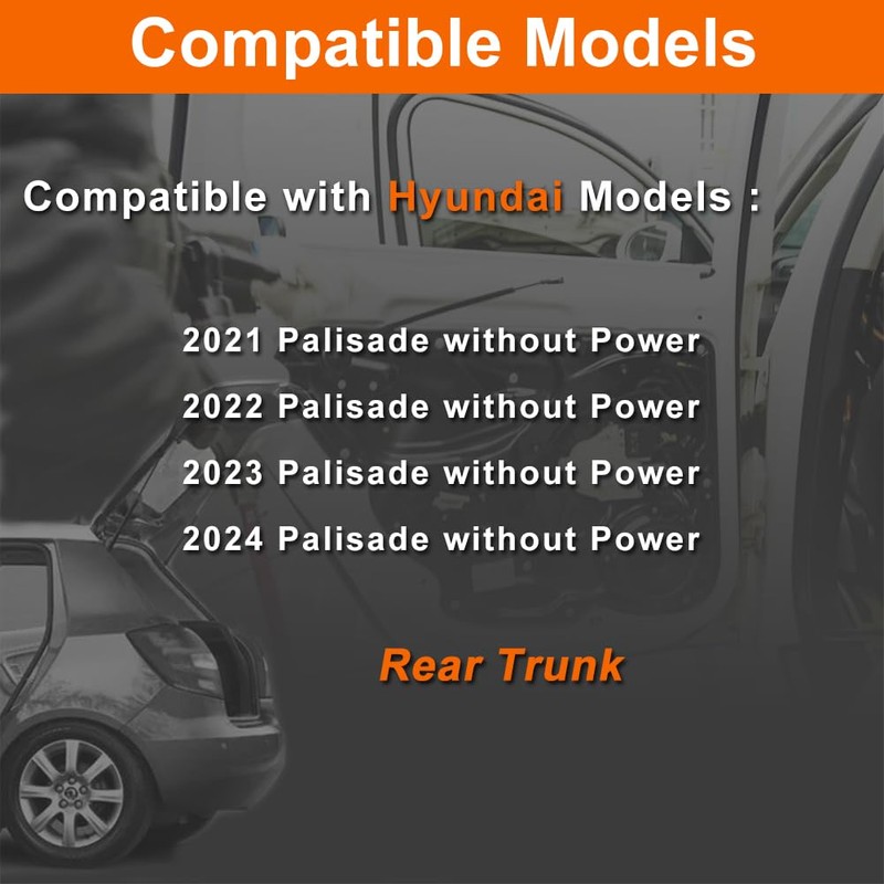 VEELECP Trunk Latch Compatible with 2020-2024 Palisade Without Power -