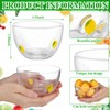Potchen 2 Pcs Lemon Kitchen Decor Glass Bowls, Summer Decorative