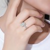 Cross Cremation Ring for Ashes - 925 Sterling Silver Opal