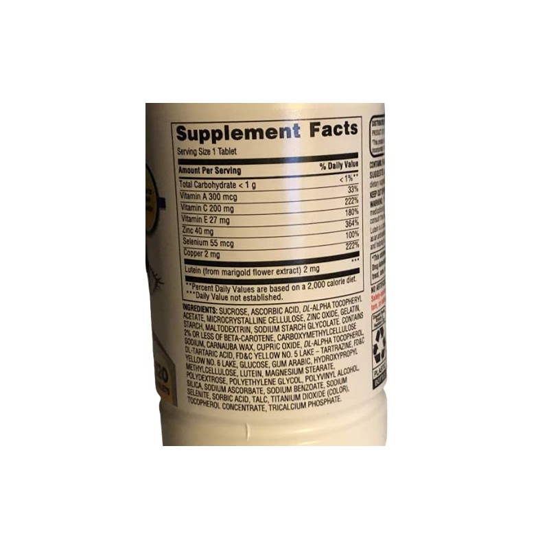 Equate - Vision Formula with Lutein, Eye Health Vitamin and