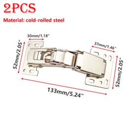 Qrity 2 PCS 150 Degree Cabinet Hinge, Concealed Wardrobe Folding Hinges with Screws, No Braking Force Hinge for Cupboard Wardrobe Cabinet Door