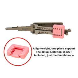 KEYLESSPROS Finger Saver Thumb Brace Support Only for Original LiShi Pick Tools (Pink) - The LiShi Tool is NOT Included