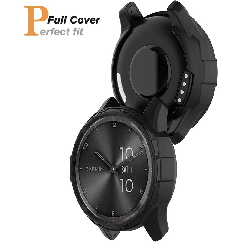 Miimall Compatible with Garmin VivoMove Trend Bumper Case, Soft TPU