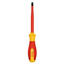 Bosch Professional VDE Screwdriver PZ3x125 (Certified to 1000 V, Insulated with Thermoplastic Elastomer (TPE))
