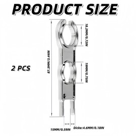 2 PCS Solar Spanner Set MC4 Connectors Spanners Handy Wrench for Solar Panel Cable Wrenches Handy Wrench for Separating Solar Panel Connectors PV Tools Kit