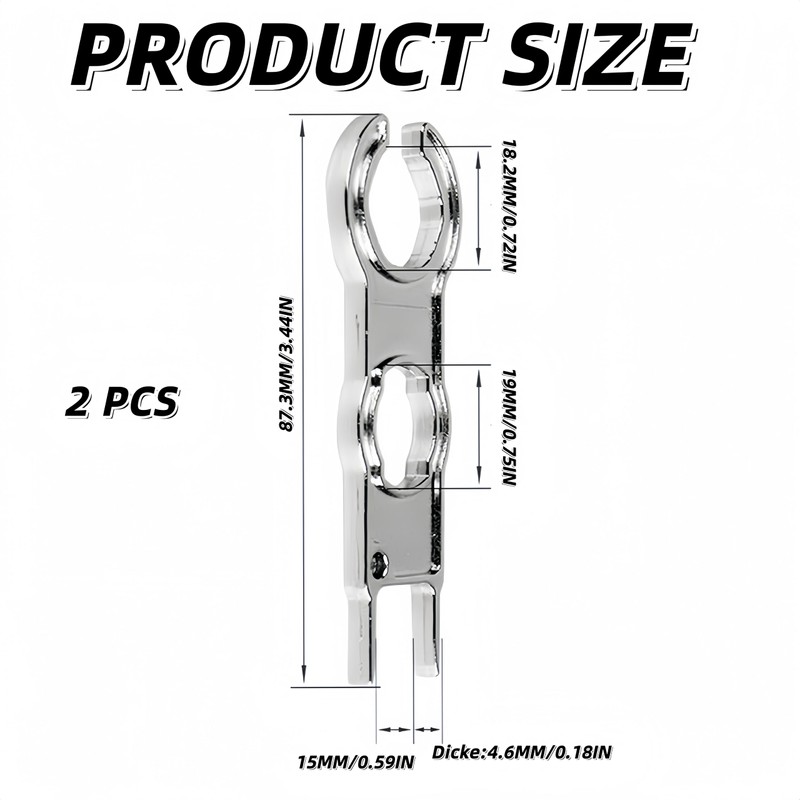 2 PCS Solar Spanner Set MC4 Connectors Spanners Handy Wrench