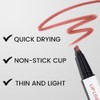 Kaely- 2 rotuladores de tinte labial mate color nude moca,