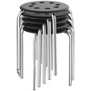 Yaheetech 10pcs Portable Stacking Stools 17.3in Flexible Plastic Seating Backless