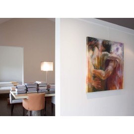 STAS art hanging set: steel rod 4x10mm white 100 cm + hook