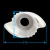 4Pcs(3"W x 2" D) Silicone Door Knob Grips - Anti-Static