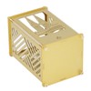 Metal Pen Holder Multifunctional Easy Assembly Glossy Golden Surface Plating