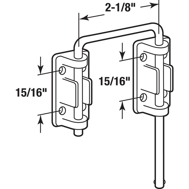Prime-Line U 9847 Patio Sliding Door Loop Lock – Increase