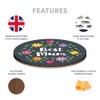 Round Single Coaster - Best Mum Flowery Pattern Mothers Day