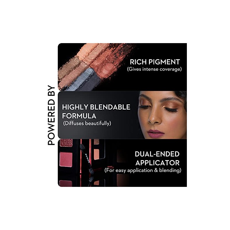 SUGAR Cosmetics Paleta De Sombras De Ojos Blend The Rules