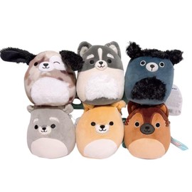 Squishmallows 2025 Original 5-Inch Dog Animal Squad Plush - Collectible Soft & Squishy Mini Stuffed Animal Toy - Add to Your Squad - Gift for Kids, Girls & Boys(Set of 6)