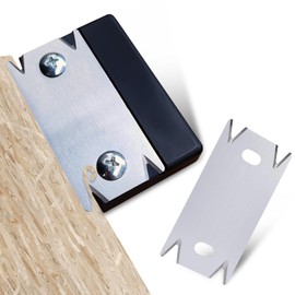 Zamety Edging Trimmer, Veneer Edge Cutter, Portable Wooden Edging Cutter, Non-Slip Manual Edging Cutter with 2 Replacement Blades, for Wood, PVC, ABS (Acrylonitrile Butadiene Styrene)