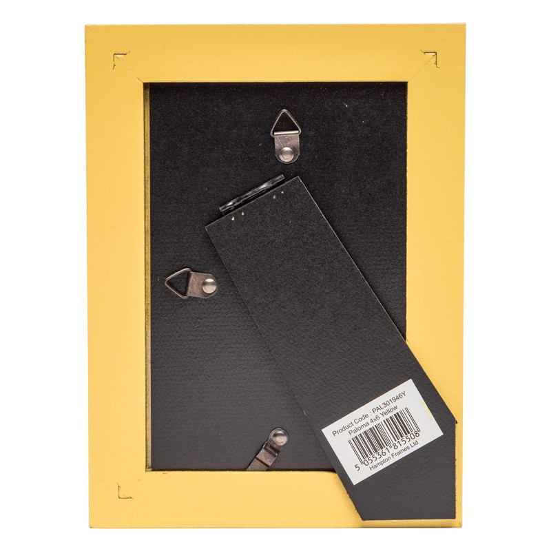 Hampton Frames PALOMA 4x6 (10x15cm) Yellow Picture Photo Frame Glass