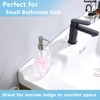 Fonveth Clear Glass Soap Dispenser with Brushed Nickel Pump, 10