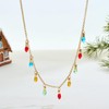 Christmas Statement Necklace for Women Colorful Light Pendant Xmas Fashion