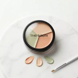 The Saem 더샘 커버 퍼펙션 트리플 팟 컨실러 7colors [01 코렉트 베이지] The Saem Cover Perfection Triple Pot Concealer 7colors [01 Correct Beige]