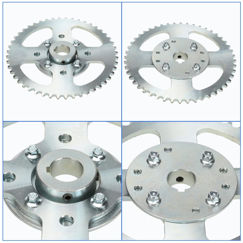 YOXUFA 40/41/420 Chain Sprocket 48 Tooth with 1" Bore 1/4