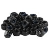Pack of 50 M4 Nuts Set, Self-Locking Nuts, Black, Hex
