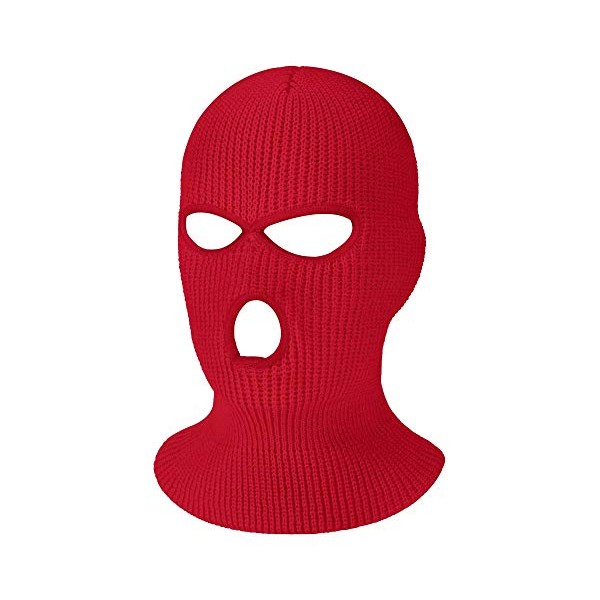 3-Hole Knitted Face Mask Balaclava Knitted Ski Mask Winter Face