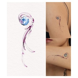 Freakynine Temporary Tattoos for Adults, Small Realistic Temporary Tattoos, Fake Tattoos, Flash Tattoos, Festival Tattoos, Tattoo Stickers, Temp Tattoos, Flash Tats Pack of 2 (Wing)