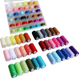 72 PCS Thread for Sewing, 36 Colors Sewing Thread Assortment with 36 Matched Prewound Bobbins