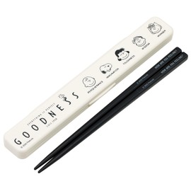 Skater ABC3AG-A Snoopy Goodness 75th Chopsticks and Case Set, 7.1 inches (18 cm), Made in Japan, Antibacterial, Silver Ion Ag+