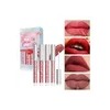 Set De 4 Labiales Mate Labial Resistencia Agua Color Rojo