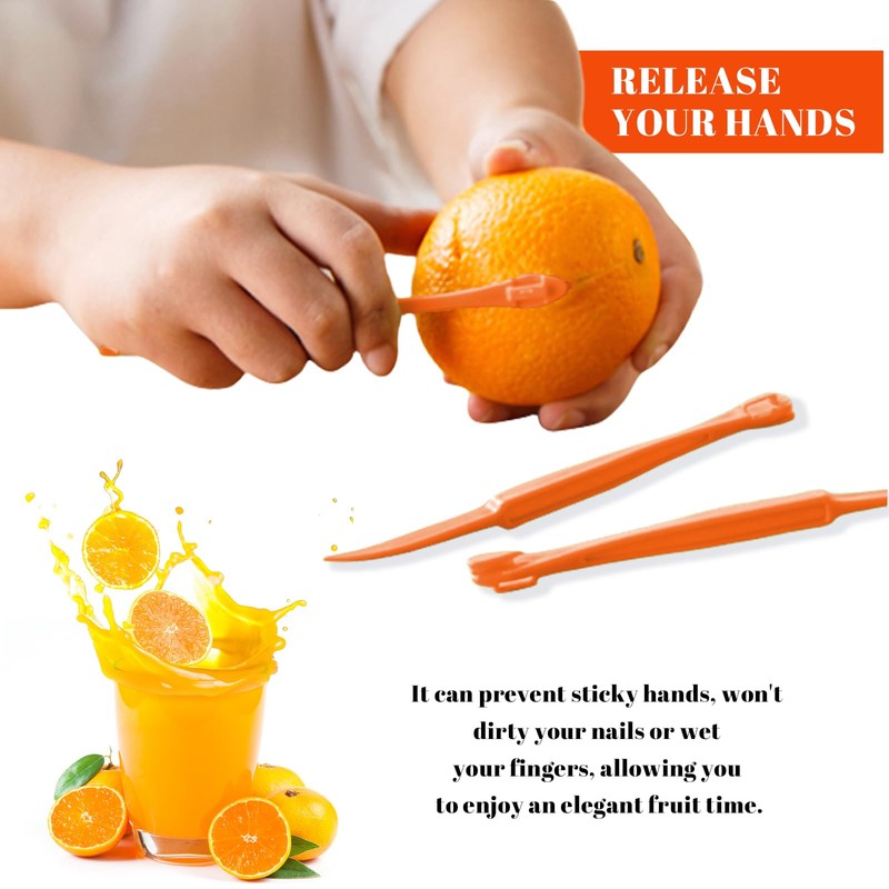 Yamobi Pack of 2 Orange Peeler, Orange Slicer and Orange