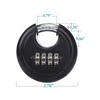 2 Packs Puyueo 4 Digital Heavy Duty Combination Padlock Disc