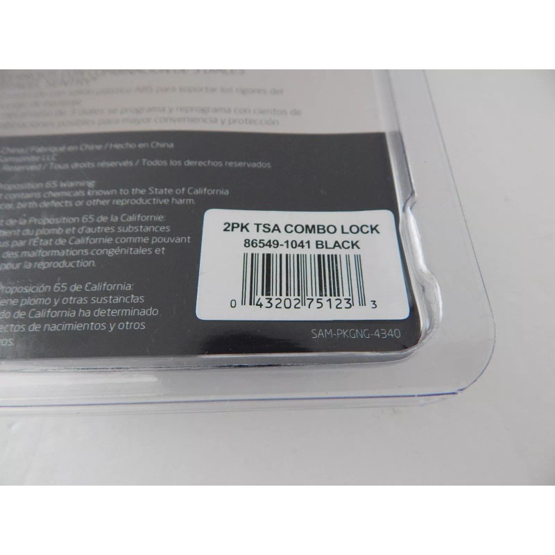 Samsonite New Samsonite Travel Sentry 2 Pack 3 Dial Combination