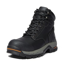 Timberland PRO Men's Stockdale 6 Inch Alloy Safety Toe GripMax Industrial Slip Resistant Boot, Black Raptek-2024 New, 10.5 Wide