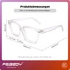 FEISEDY Blue Light Filter Glasses Men Women Rectangular Blue Light