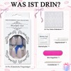 Virellay Almond Fake Nails, Artificial Fingernails, Press On Nails Almond