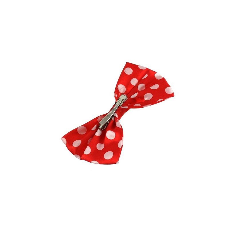 Zac's Alter Ego Large Polka Dot Bow on Crocodile Clip