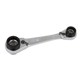Jefcom DR-0819S Multi 8 Socket Wrench, Short Type, Compatible with 8 Sizes, Silver