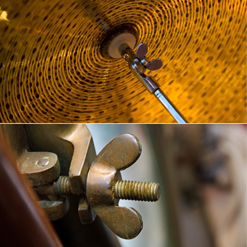 sourcing map Brass Wing Nuts, M6 Butterfly Nut Hand Twist