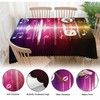 Beabes Music Notes Dinner Tablecloth Table Cover, Rainbow Spectrum Pulse