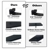 Floating Shelf Brackets Heavy Duty Industrial L Shelf Bracket 1/5