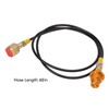 CO2 Tank Adapter Hose 60 Inch Brass ABS Soda Machine