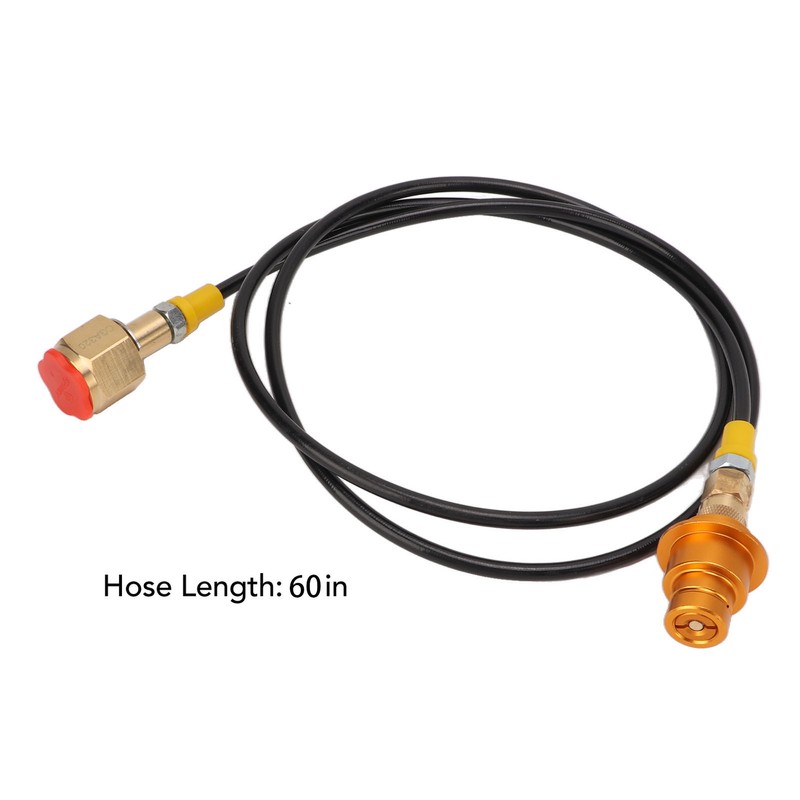 CO2 Tank Adapter Hose 60 Inch Brass ABS Soda Machine