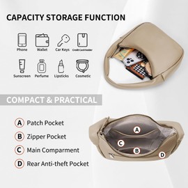 RAINSMORE Purse for Everyday Use Small Shoulder Bag for Women Leather Classic Clutch Tote HandBag for Going Out, Dates