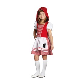 Rubie's 1 2701 128 Rotkäppchen Little Red Riding Hood Costume, Checkered