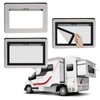 Window Screen with Black Upgraded Hook and Loop Adhesive Edging