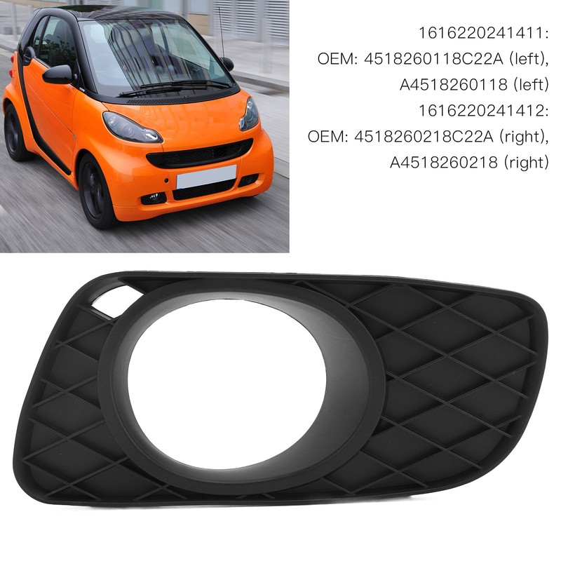 Front Bumper Fog Lamp Automobile Frame Fog Light Assembly Replacement