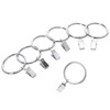 40pcs Rustproof Drapery Matte Stainless Steel Metal Curtain Rings with