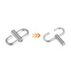 sourcing map Adjustable Metal Buckles for Chain Strap Bag, 2Pcs